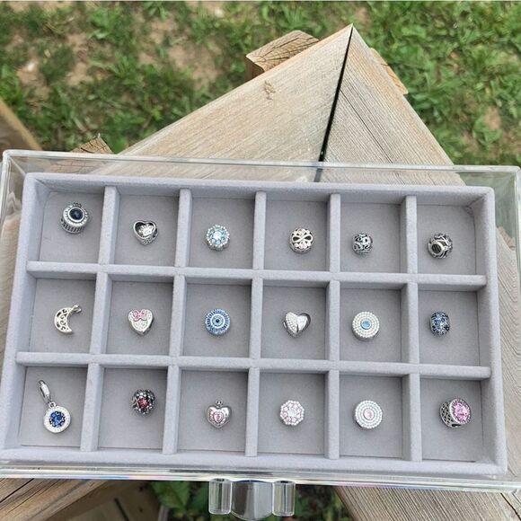 925 Sterling Silver Pink Paw Charm - Picture 6 of 6